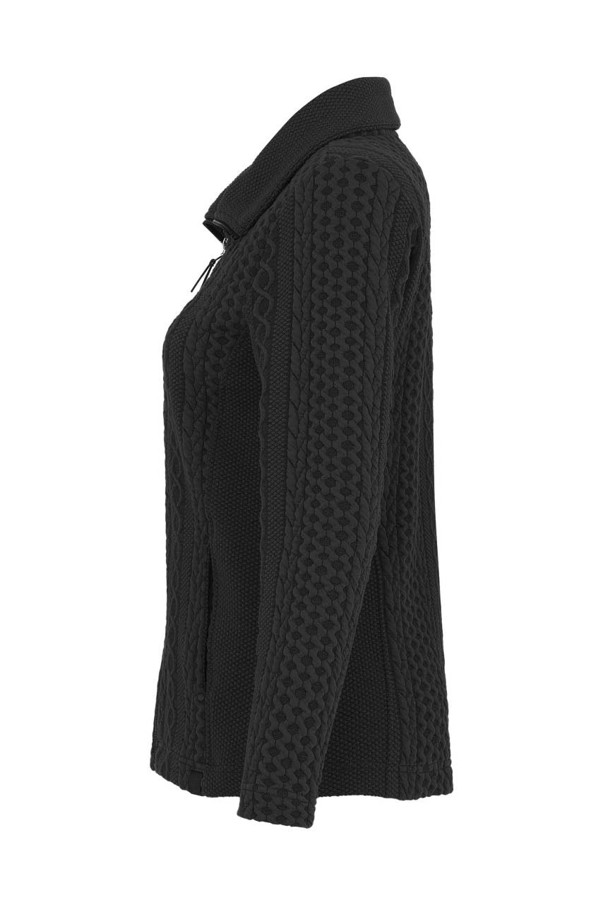 SHORT KNIT ZIP JACKET-BLACK-DOLCEZZA – Apropos San Luis Obispo