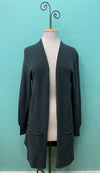 LONG KNIT CARDIGAN-ANTHRACITE-M MADE IN ITALY