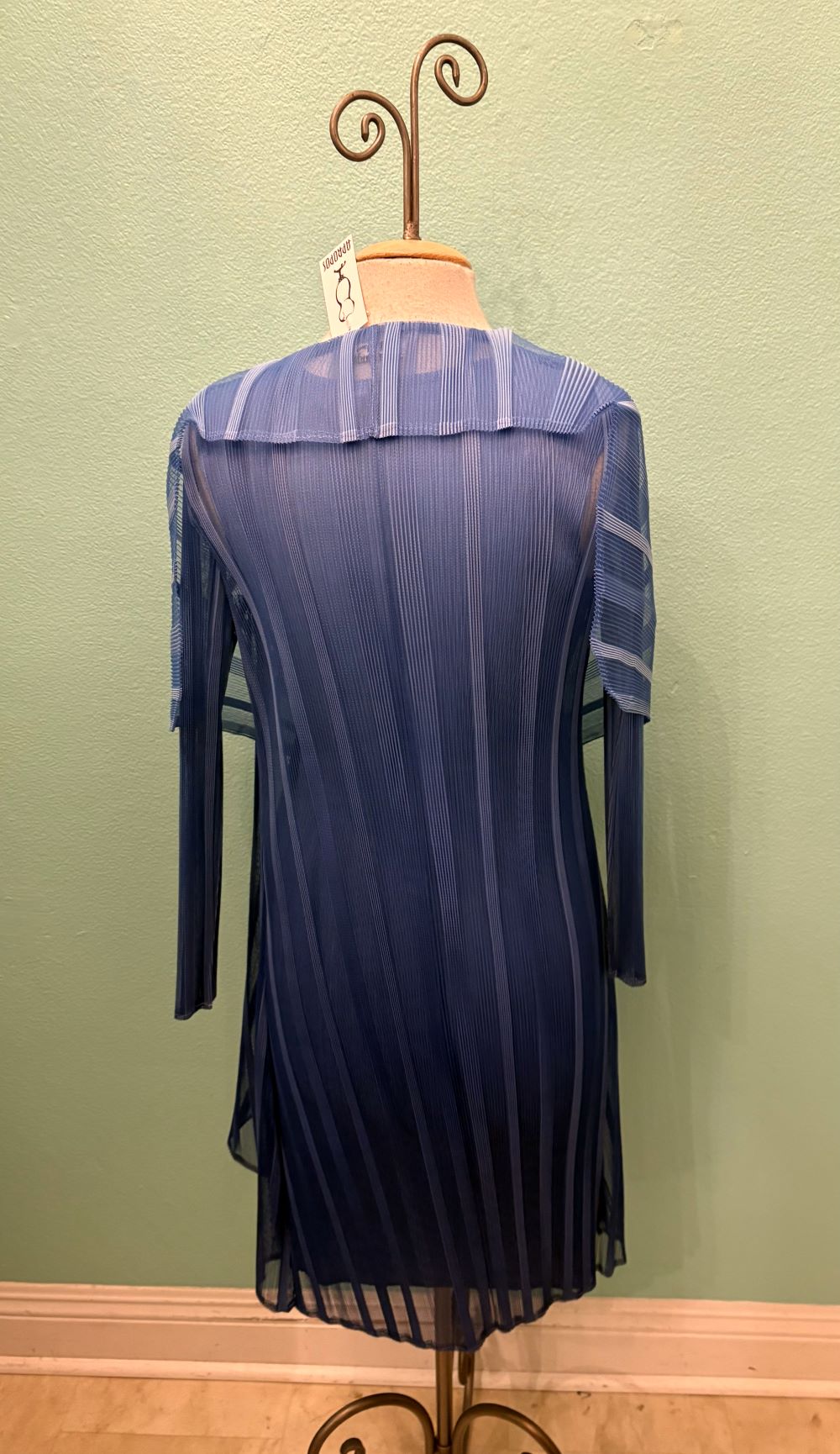 OMBRE SHORT DRESS W/ COLLAR JACKET 2-PIECE-COBALT-JOURNEY