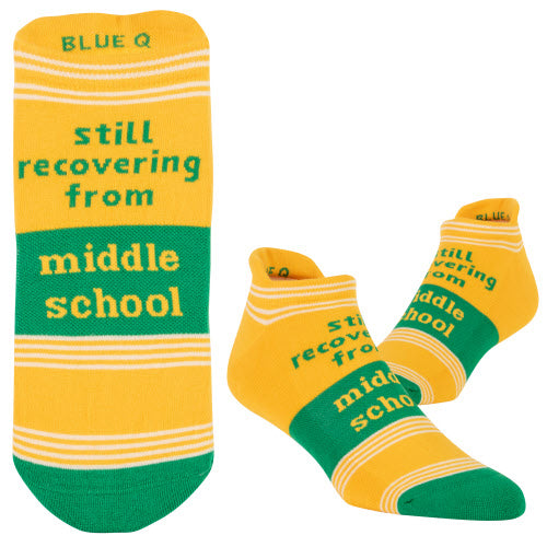 MIDDLE SCHOOL SNEAKER SOCKS - BLUE Q
