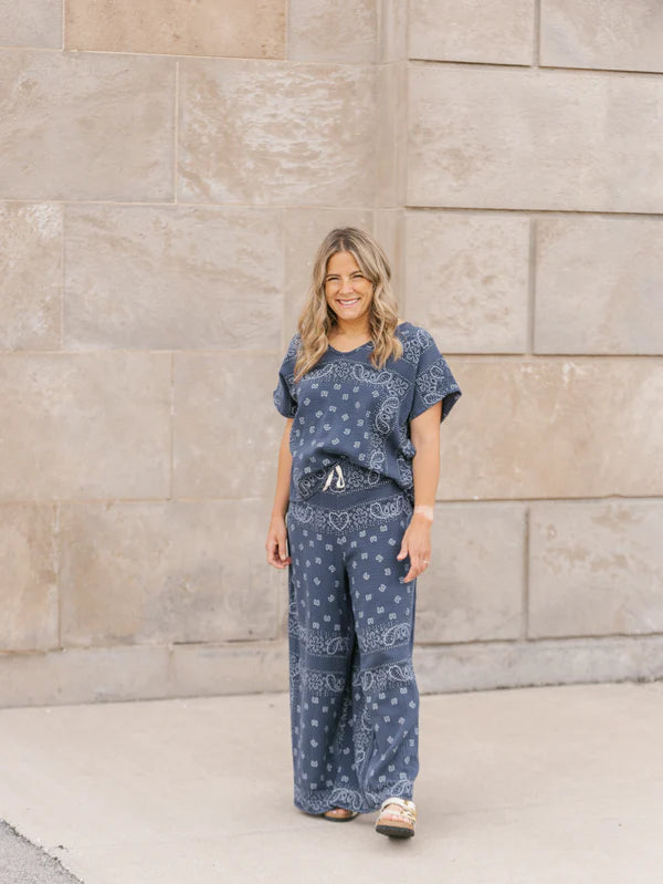 BANDANA PANT-NAVY-SHANNON PASSERO