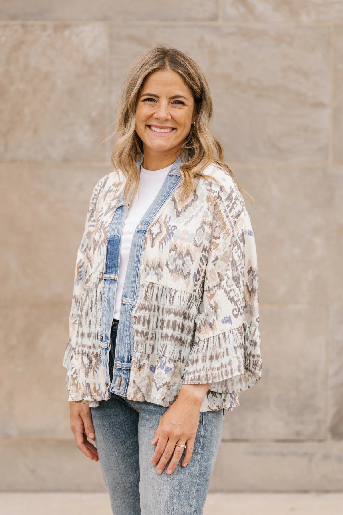 TIFFANY CARDIGAN-LIQUID PRINT MIX-SHANNON PASSERO