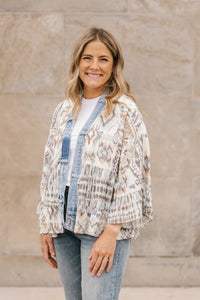 TIFFANY CARDIGAN-LIQUID PRINT MIX-SHANNON PASSERO