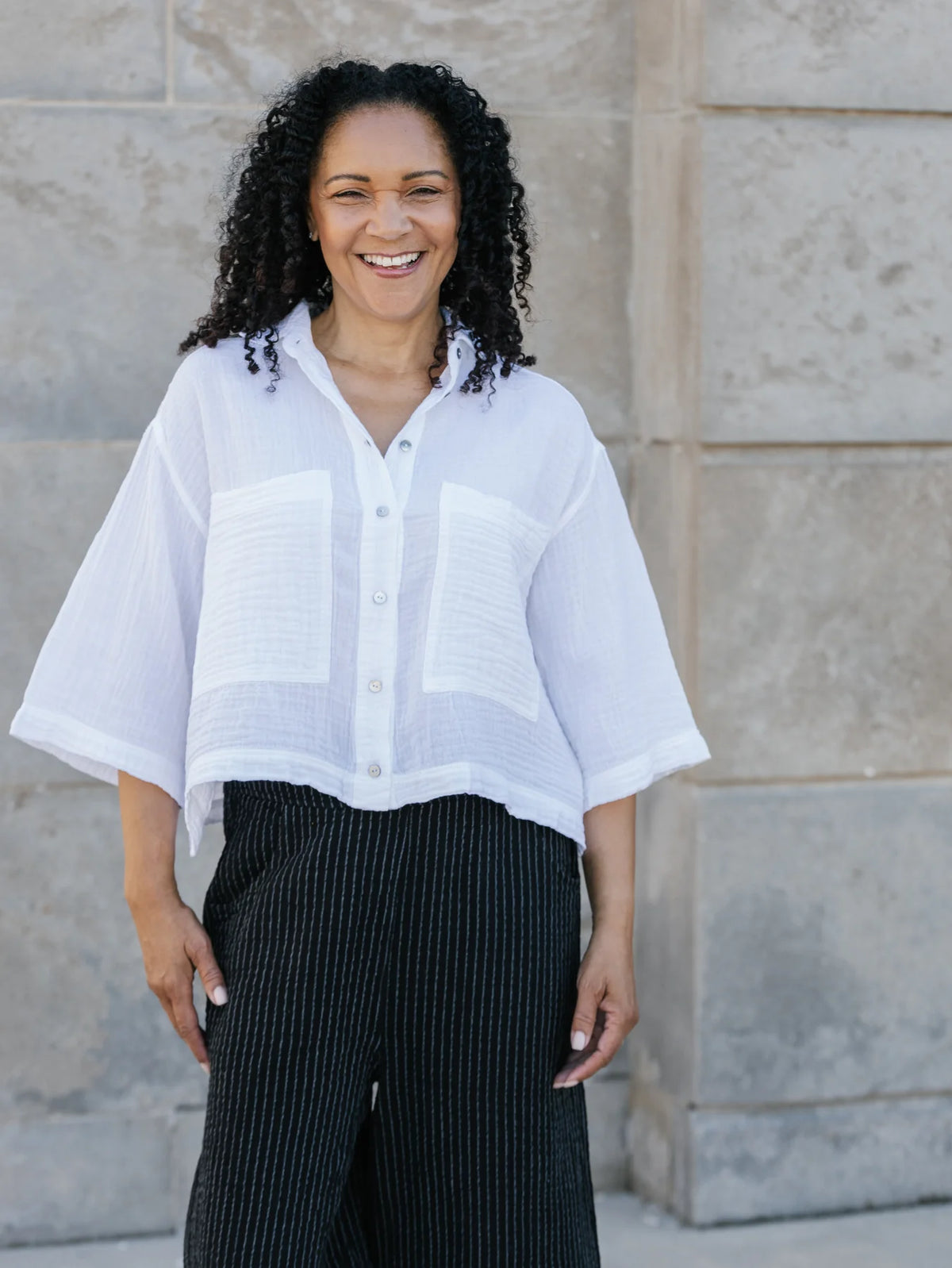 GALE SHIRT-WHITE-SHANNON PASSERO