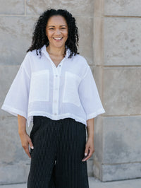 GALE SHIRT-WHITE-SHANNON PASSERO