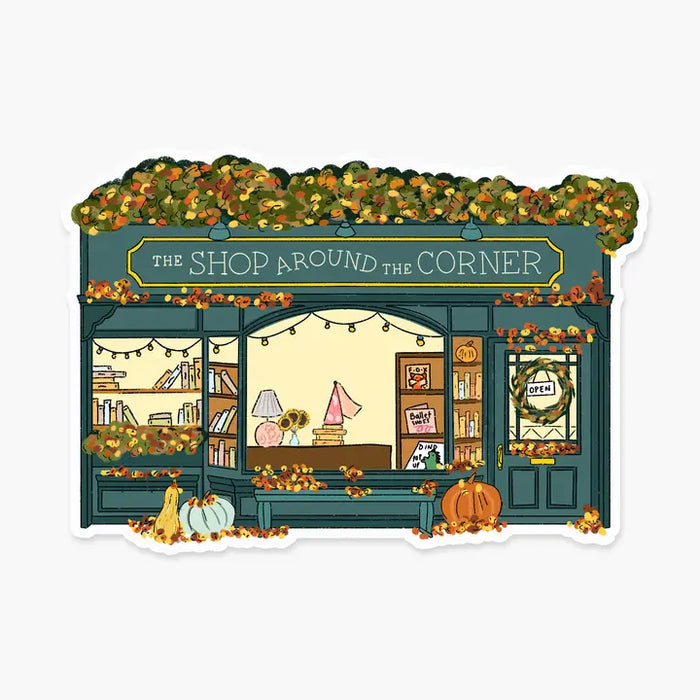 SHOP AROUND THE CORNER-STICKER-FOOTNOTES