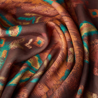 CHOCOLATE IKAT KIMONO JACKET-POWDER