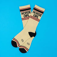 HORSE GIRL CREW SOCKS-GUMBALL POODLE
