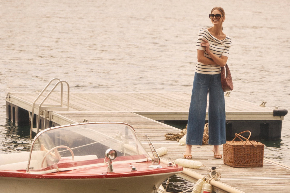 PULL ON WIDE LEG CROP DENIM PANT-BLUE DENIM-FDJ FRENCH DRESSING