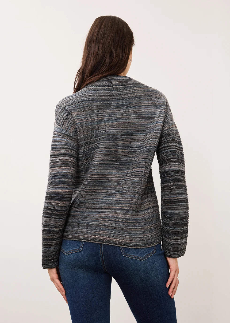 BOAT NECK L/S SWEATER-INDIGO-FDJ FRENCH DRESSING