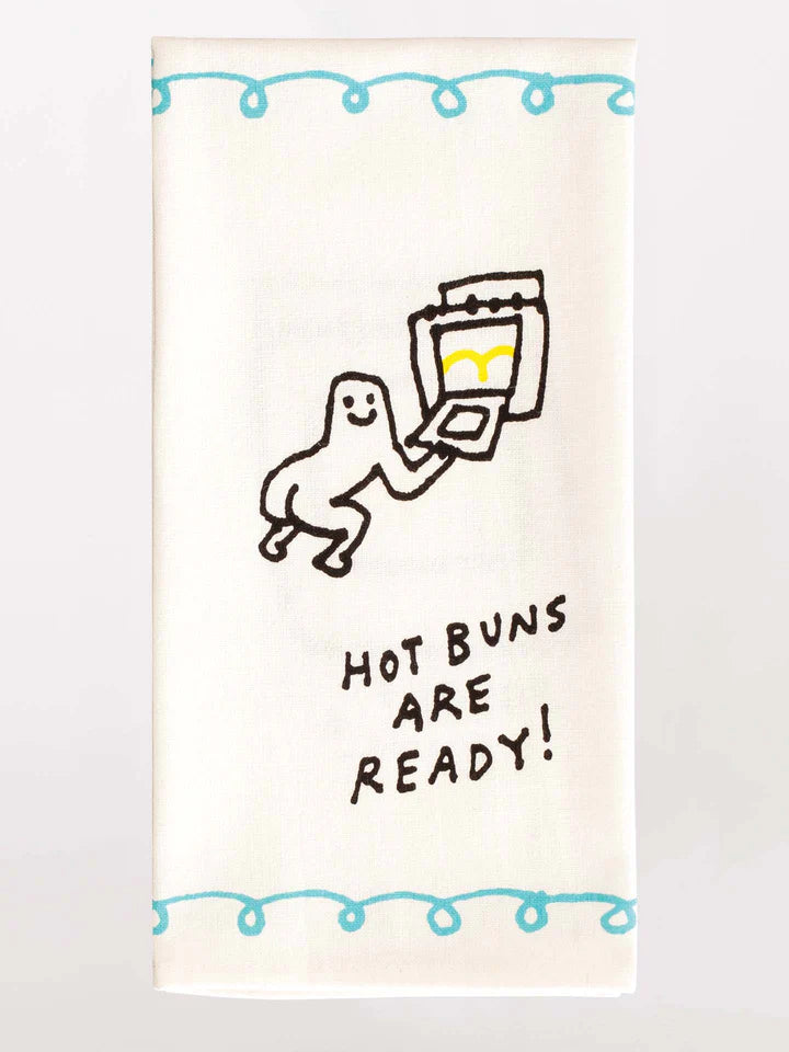 HOT BUNS ARE READY DISH TOWEL-BLUE Q