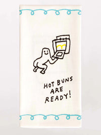 HOT BUNS ARE READY DISH TOWEL-BLUE Q