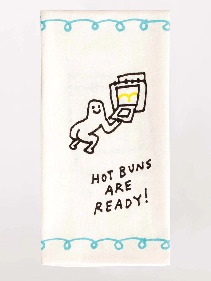 HOT BUNS ARE READY DISH TOWEL-BLUE Q