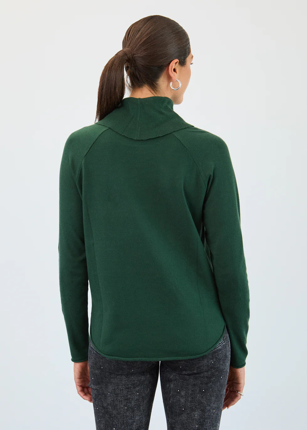 COWL NECK SWEATER-SPRUCE-FDJ FRENCH DRESSING