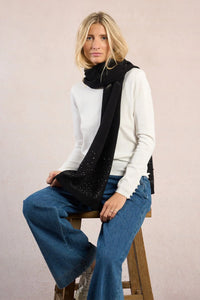 RHINESTONES KNIT SCARF-MOLLY BRACKEN