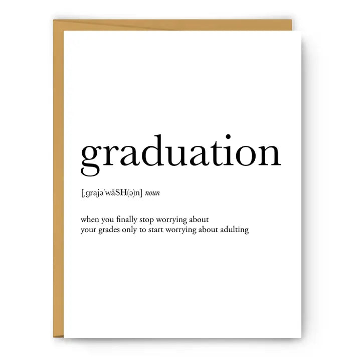 GRADUATION DEFINITION-GRADUATION CARD-FOOTNOTES