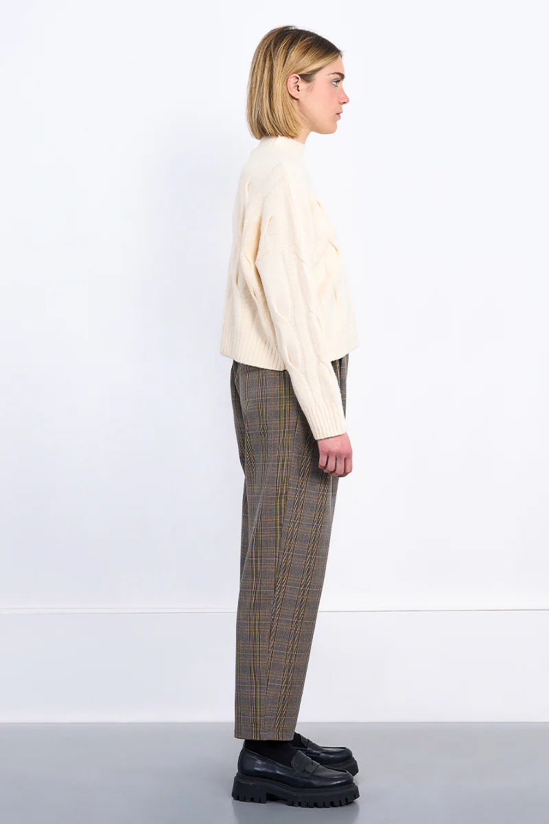 CROPPED KNIT SWEATER-CREAM-MOLLY BRACKEN