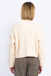 CROPPED KNIT SWEATER-CREAM-MOLLY BRACKEN