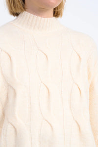 CROPPED KNIT SWEATER-CREAM-MOLLY BRACKEN