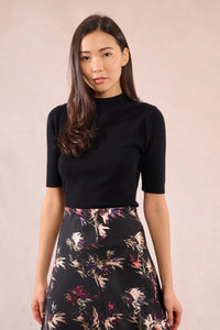 LADIES KNITTED SWEATER-BLACK-MOLLY BRACKEN