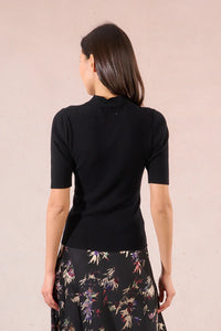 LADIES KNITTED SWEATER-BLACK-MOLLY BRACKEN