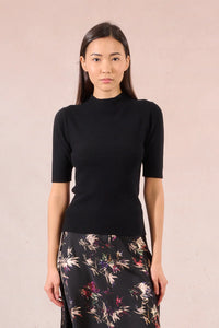 LADIES KNITTED SWEATER-BLACK-MOLLY BRACKEN