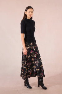 LADIES KNITTED SWEATER-BLACK-MOLLY BRACKEN