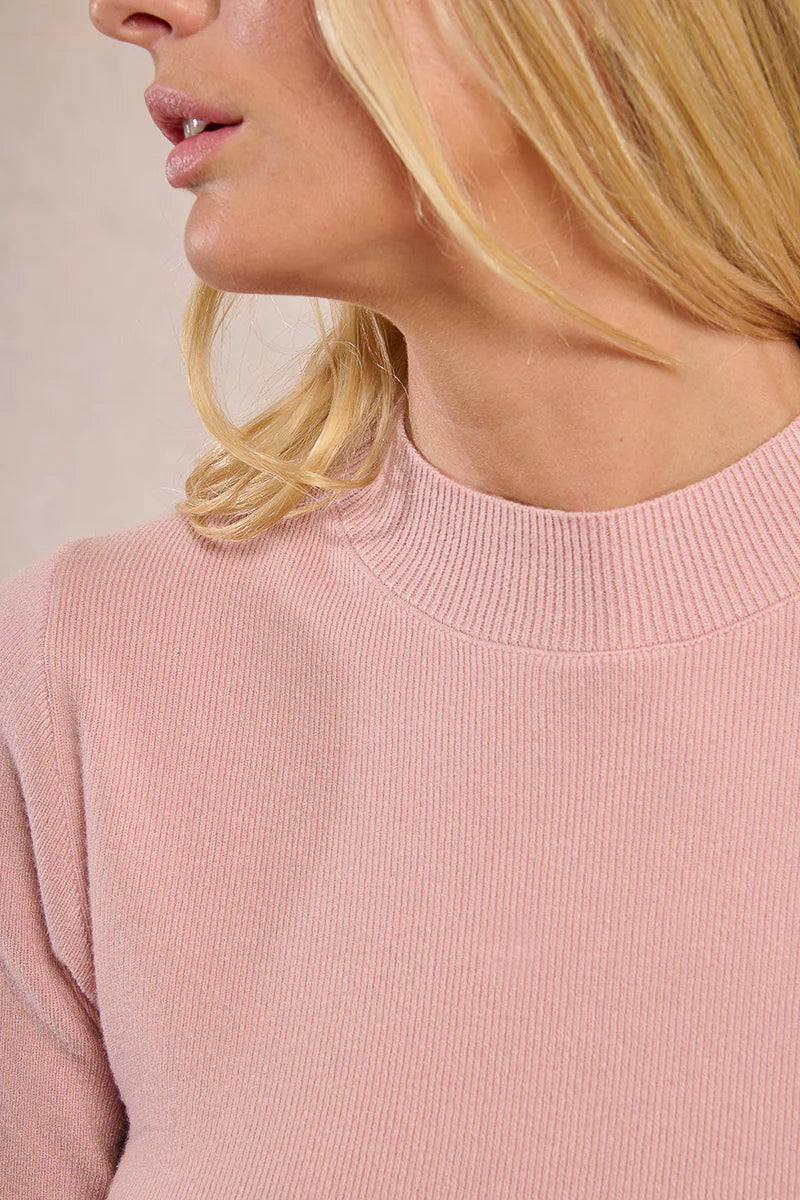 LADIES KNITTED SWEATER-PINK-MOLLY BRACKEN