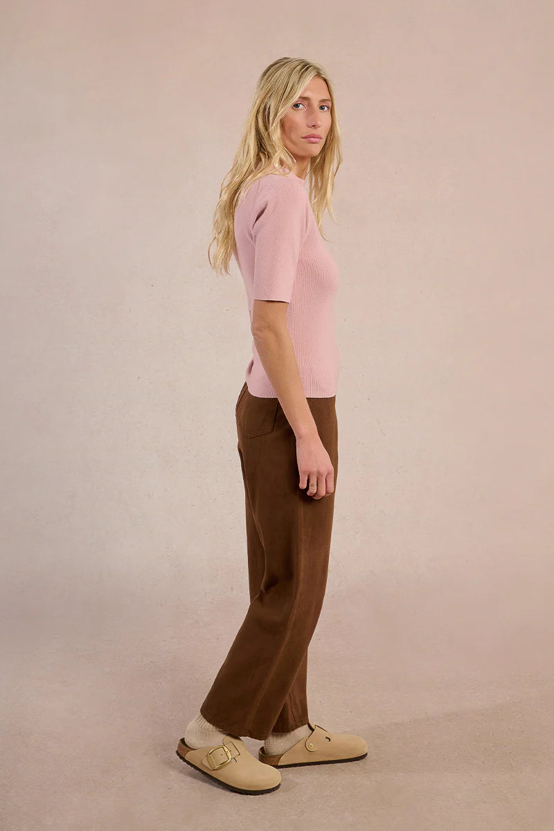 LADIES KNITTED SWEATER-PINK-MOLLY BRACKEN