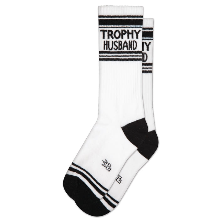 TROPHY HUSBAND CREW SOCKS-GUMBALL POODLE