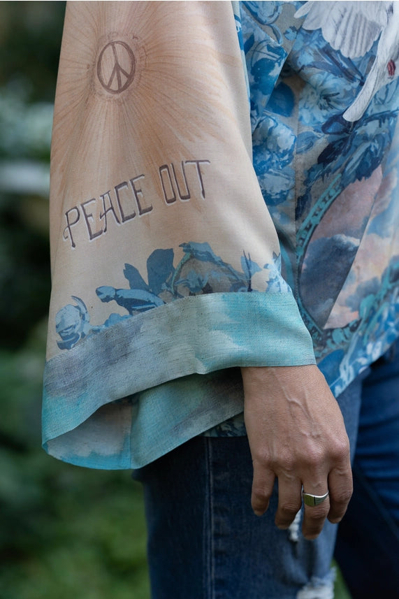 PEACE OUT PIXIE DUSTER CROP KIMONO-MARKET OF STARS