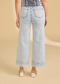 EMBROIDERED PULL ON WIDE LEG-FDJ FRENCH DRESSING