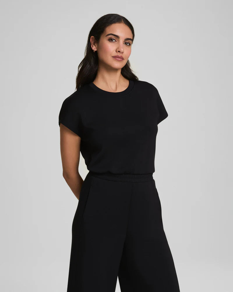 AIRESSENTIALS CINCHED JUMPSUIT-VERY BLACK-SPANX