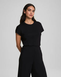 AIRESSENTIALS CINCHED JUMPSUIT-VERY BLACK-SPANX
