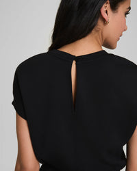 AIRESSENTIALS CINCHED JUMPSUIT-VERY BLACK-SPANX