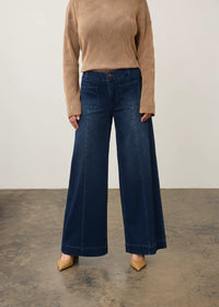 WIDE LEG PULL ON POCKET PANT-DARK WASH-FDJ FRENCH DRESSING