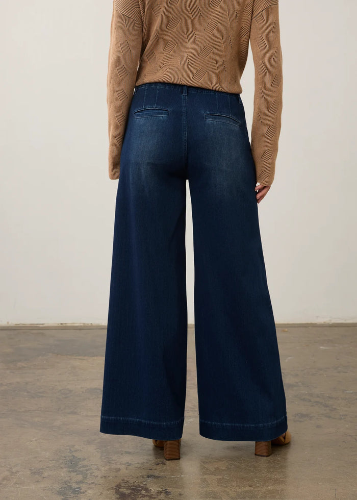 WIDE LEG PULL ON POCKET PANT-DARK WASH-FDJ FRENCH DRESSING