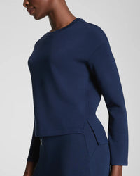 AIRESSENTIALS LONG SLEEVE TOP-TIMELESS NAVY-SPANX