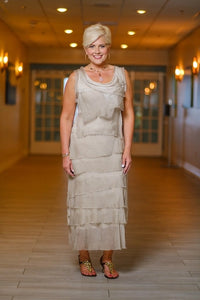 ALEENA SILK MAXI DRESS-ONE SIZE-TEES BY TINA