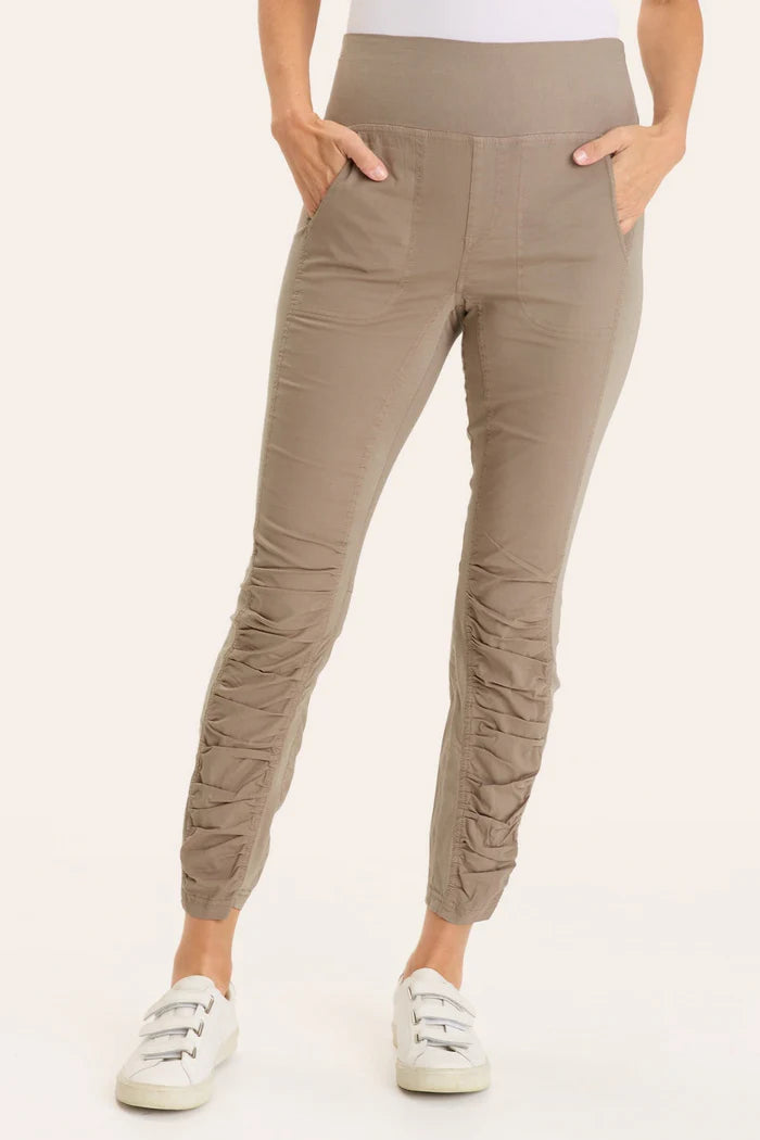 HIGH WAIST PENNY LEGGING-TRUFFLE-WEARABLES/XCVI