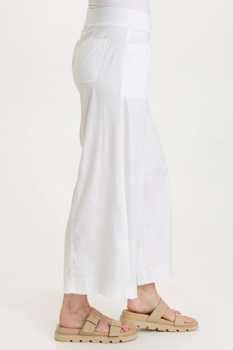 SHAUN TWILL WIDE-LEG CROP-WHITE-WEARABLES ~ XCVI