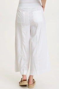 SHAUN TWILL WIDE-LEG CROP-WHITE-WEARABLES ~ XCVI