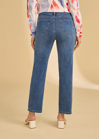 PULL ON STRAIGHT ANKLE-MEDIUM WASH-FDJ FRENCH DRESSING