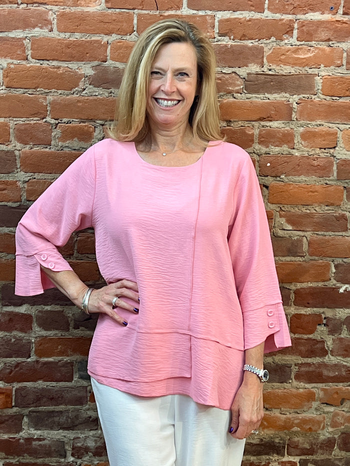 AIRFLOW CREW NECK TOP-ROSE-SHANA