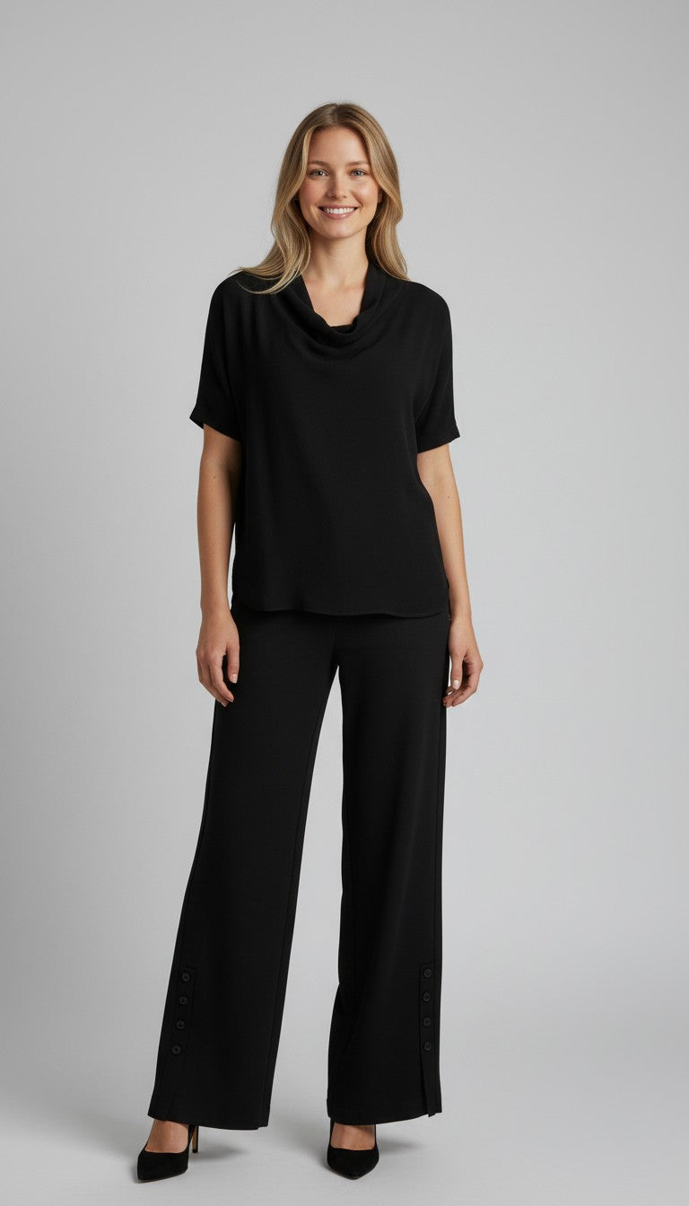 AIRFLOW MOCK NECK TOP-BLACK-SHANA