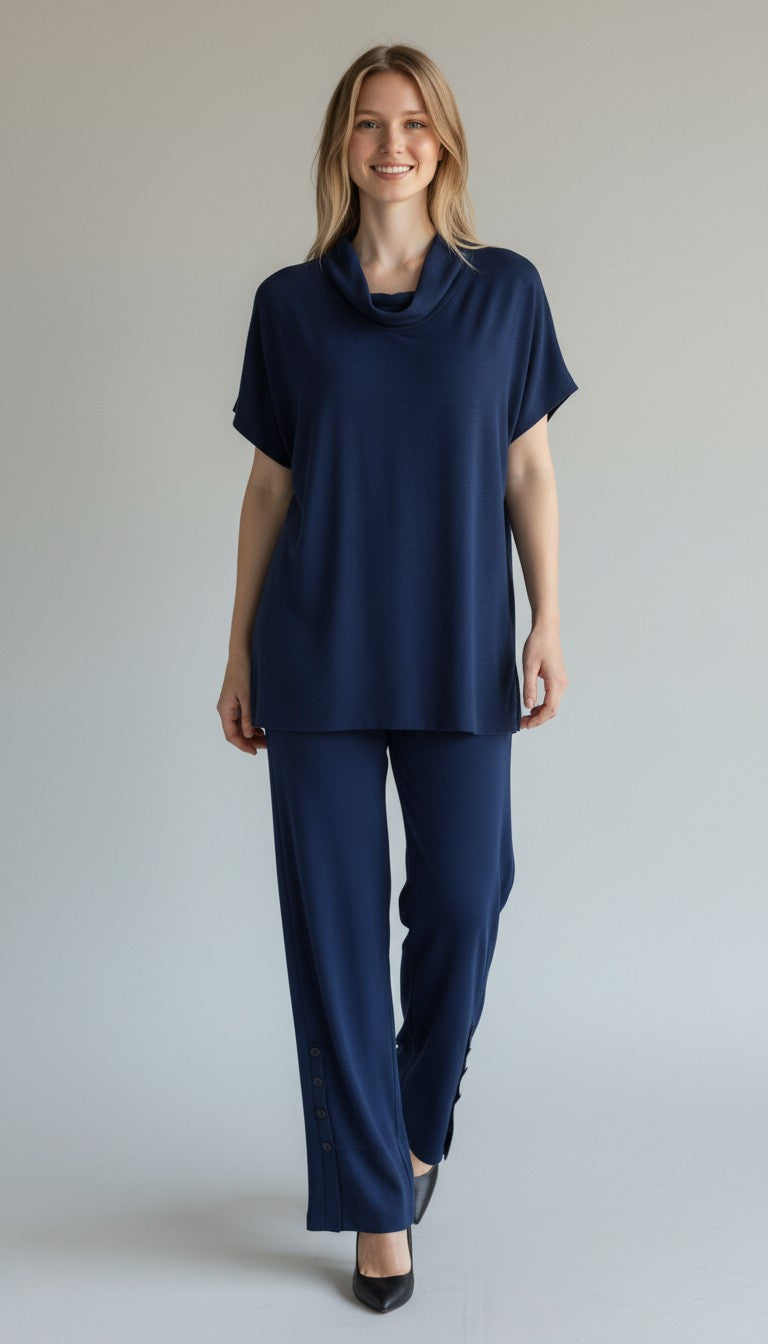 AIRFLOW MOCK NECK TOP-NAVY-SHANA