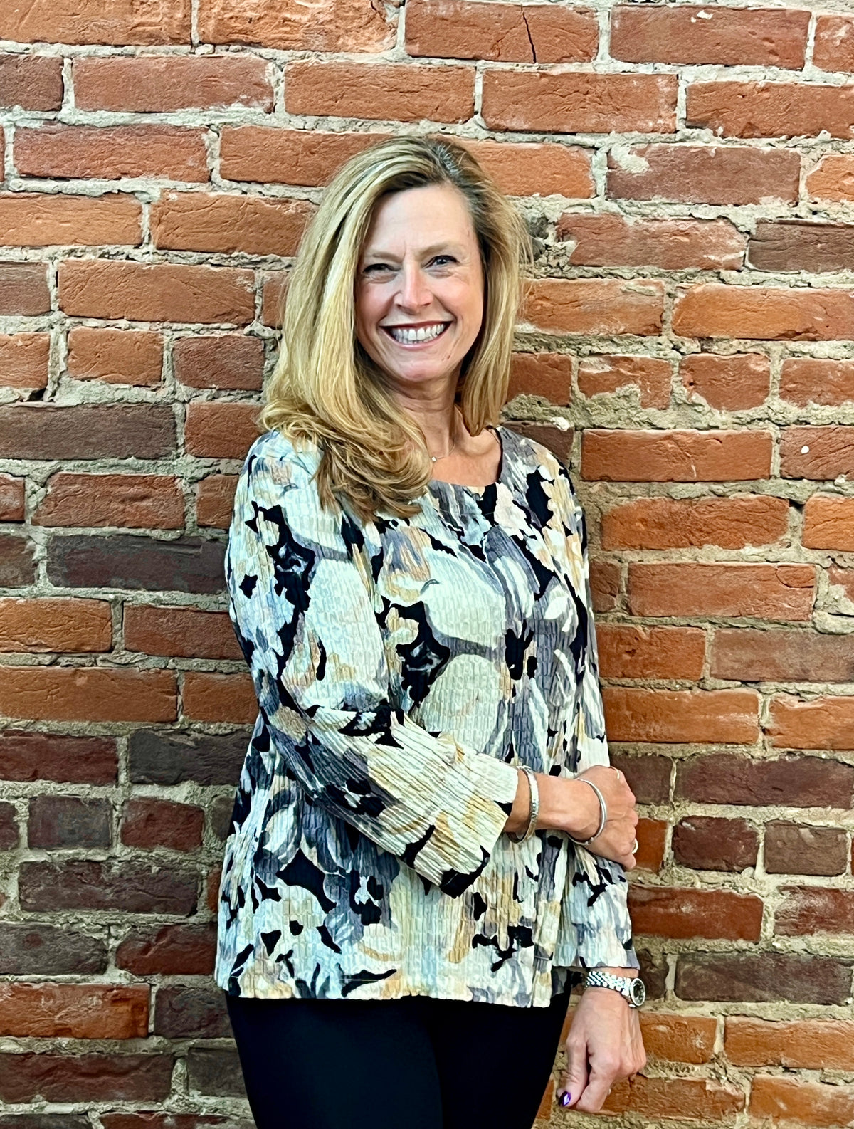 COTTON STRETCH TUNIC W/POCKET-SHANA