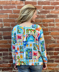 VACATION COTTON STRETCH TUNIC W/POCKET-SHANA