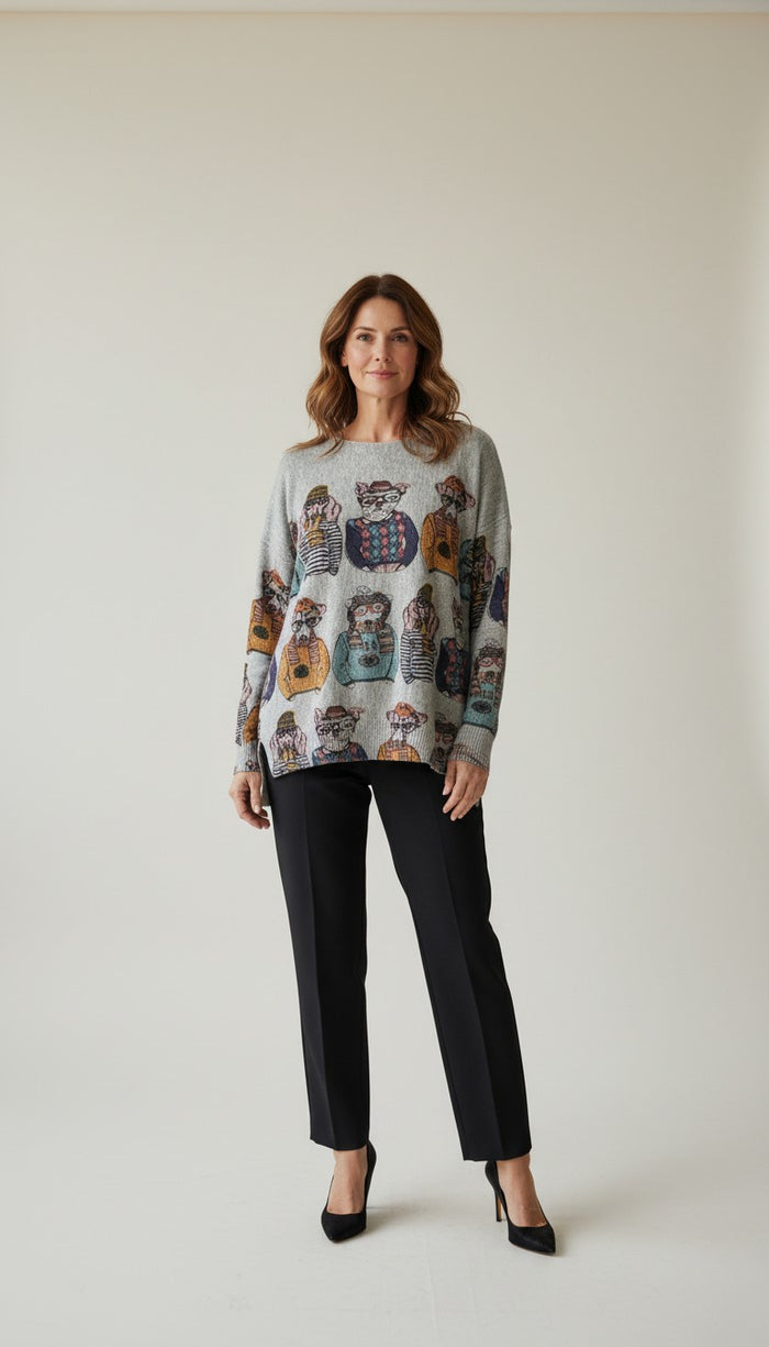 WHIMSICAL DOG SWEATER-SHANA