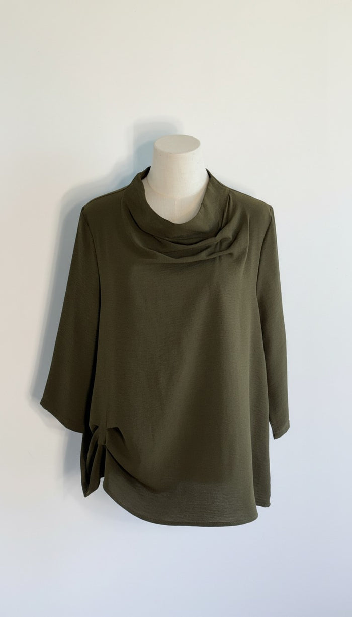 AIRFLOW COWL TOP W/GATHER-SPRUCE-SHANA